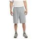 aerial view a heather grey sport - tek(r) jersey knit short with pockets - colors, image 1 of 4