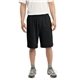 aerial view a black sport - tek(r) jersey knit short with pockets - colors, image 1 of 3