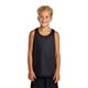 aerial view a black sport - tek(r) youth posicharge(r) classic mesh reversible tank, image 1 of 6