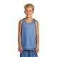 aerial view a carolina blue sport - tek(r) youth posicharge(r) classic mesh reversible tank, image 1 of 6