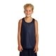 aerial view a true navy sport - tek(r) youth posicharge(r) classic mesh reversible tank, image 1 of 6