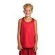 aerial view a true red sport - tek(r) youth posicharge(r) classic mesh reversible tank, image 1 of 6