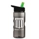 a smoke bottle & black/green spout lid mini mountain 22 oz tritan(tm) sports bottle with flip straw lid