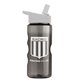 a smoke bottle & white lid mini mountain 22 oz tritan(tm) sports bottle with flip straw lid