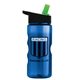 a blue bottle & black/green spout lid mini mountain 22 oz tritan(tm) sports bottle with flip straw lid