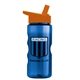 a blue bottle & orange lid mini mountain 22 oz tritan(tm) sports bottle with flip straw lid