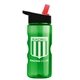 a green bottle & black/red spout lid mini mountain 22 oz tritan(tm) sports bottle with flip straw lid