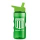 a green bottle & lime green lid mini mountain 22 oz tritan(tm) sports bottle with flip straw lid