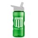 a green bottle & white lid mini mountain 22 oz tritan(tm) sports bottle with flip straw lid