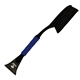 aerial view a black blade & blue handle 24 foam handle snowbrush, image 1 of 2