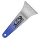 aerial view a clear blade & frost to blue handle 7 polar color change ice scraper, image 1 of 4