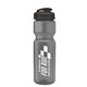 aerial view a smoke bottle & black lid champion - 28 oz transparent bottle with flip lid, image 1 of 2