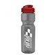 a smoke bottle & red lid champion - 28 oz transparent bottle with flip lid