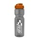 a smoke bottle & orange lid champion - 28 oz transparent bottle with flip lid