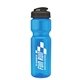a blue bottle & black lid champion - 28 oz transparent bottle with flip lid