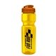 a yellow bottle & orange lid champion - 28 oz transparent bottle with flip lid
