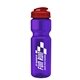 a violet bottle & red lid champion - 28 oz transparent bottle with flip lid
