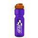 a violet bottle & orange lid champion - 28 oz transparent bottle with flip lid