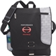 aerial view a black gridlock vertical 15 computer messenger bag, image 1 of 5