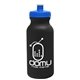 a black bottle & royal blue lid 20 oz the omni color bike bottle with push pull lid