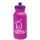 a fuchsia bottle & violet lid 20 oz the omni color bike bottle with push pull lid