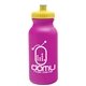 a fuchsia bottle & yellow lid 20 oz the omni color bike bottle with push pull lid