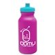 a fuchsia bottle & cyan lid 20 oz the omni color bike bottle with push pull lid