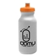 aerial view a granite bottle & orange lid 20 oz the omni color bike bottle with push pull lid, image 1 of 2