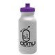 a granite bottle & violet lid 20 oz the omni color bike bottle with push pull lid