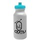 a granite bottle & cyan lid 20 oz the omni color bike bottle with push pull lid