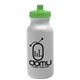 a granite bottle & lime green lid 20 oz the omni color bike bottle with push pull lid