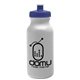 a granite bottle & navy blue lid 20 oz the omni color bike bottle with push pull lid