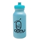 aerial view a light blue bottle & cyan lid 20 oz the omni color bike bottle with push pull lid, image 1 of 2