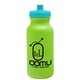 a lime green bottle & cyan lid 20 oz the omni color bike bottle with push pull lid