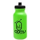 aerial view a neon green bottle & black lid 20 oz the omni color bike bottle with push pull lid, image 1 of 2