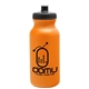 aerial view a orange bottle & black lid 20 oz the omni color bike bottle with push pull lid, image 1 of 2