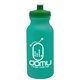 a teal bottle & green lid 20 oz the omni color bike bottle with push pull lid