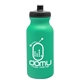 aerial view a turquoise bottle & black lid 20 oz the omni color bike bottle with push pull lid, image 1 of 2