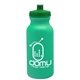 a turquoise bottle & green lid 20 oz the omni color bike bottle with push pull lid