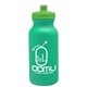 a turquoise bottle & lime green lid 20 oz the omni color bike bottle with push pull lid