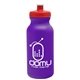 a violet bottle & red lid 20 oz the omni color bike bottle with push pull lid
