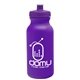 aerial view a violet bottle & violet lid 20 oz the omni color bike bottle with push pull lid, image 1 of 2