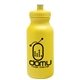 aerial view a yellow bottle & yellow lid 20 oz the omni color bike bottle with push pull lid, image 1 of 3