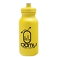aerial view a yellow bottle & yellow lid 20 oz the omni color bike bottle with push pull lid, image 1 of 3