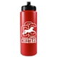 a red bottle & black lid garyline(r) quart sport bottle with push - pull lid - 32 oz
