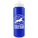 a royal blue bottle & white lid garyline(r) quart sport bottle with push - pull lid - 32 oz