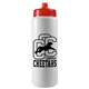 a white bottle & red lid garyline(r) quart sport bottle with push - pull lid - 32 oz