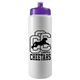 a white bottle & violet lid garyline(r) quart sport bottle with push - pull lid - 32 oz