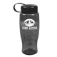 a smoke bottle & black lid poly - pure - 27 oz transparent bottle with tethered lid