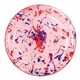 aerial view a red/blue fun 9 confetti flying disc, image 1 of 3